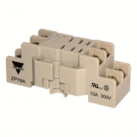 ZPY08A CARLO GAVAZZI Din Rail Socket For Rpy Em Relays 1 Or 2 Contacts