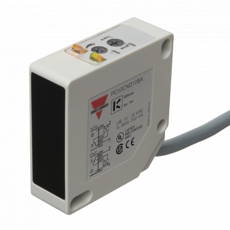 PC50CND10BA CARLO GAVAZZI Direct reflection parameters selected rectangular box SCOPE 1 ... 5 m Cable CONNEC..