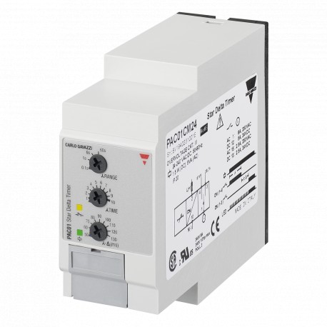 PAC01CM40 CARLO GAVAZZI Selected parameters FUNCTION Star-Delta OUTPUT SIGNAL 1 relay Others INPUT RANGE 0,1..