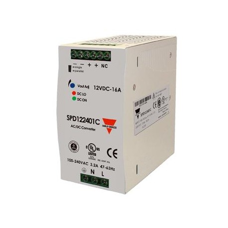 SPD122401CB CARLO GAVAZZI 240W CONEXÃO produção de energia em PARALELO sim INPUT TYPE A fase ou 12 VDC DC te..