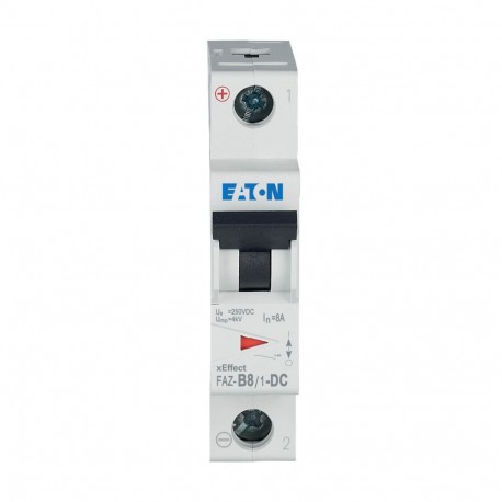 FAZ-B8/1-DC 305864 Y7-305864 EATON ELECTRIC Interruttore automatico intel. FAZ, 8A, 1P, curva B, per CC
