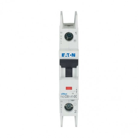 FAZ-C30/1-RT-DC 305882 Y7-305882 EATON ELECTRIC Interruttore automatico internazionale FAZ, 30A, 1P, curva C..
