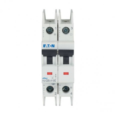 FAZ-C25/2-RT-DC 305906 Y7-305906 EATON ELECTRIC Interruttore automatico internazionale FAZ, 25A, 2P, curva C..