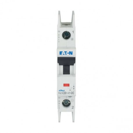 FAZ-C20/1-RT-DC 305880 Y7-305880 EATON ELECTRIC Interruttore automatico internazionale FAZ, 20A, 1P, curva C..