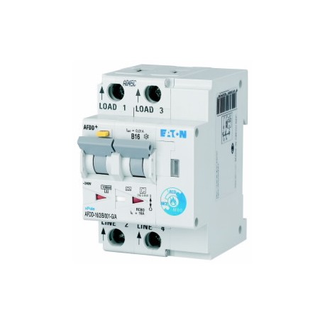 AFDD-16/2/B/001-G/A MB-300196 Y7-300196 EATON ELECTRIC Interruttore di Protezione Incendio, 2p, B, 16 A, 10 ..