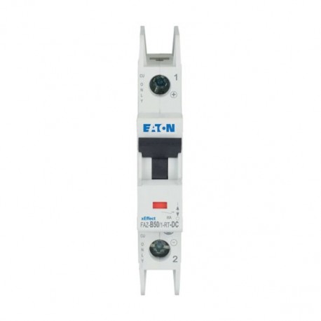 FAZ-B50/1-RT-DC 305930 Y7-305930 EATON ELECTRIC Interruttore automatico internazionale FAZ, 50A, 1P, curva B..