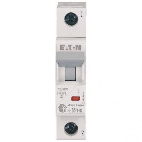 HN-B6/1 194818 EATON ELECTRIC Miniature circuit breaker (MCB), 6 A, 1p, characteristic: B