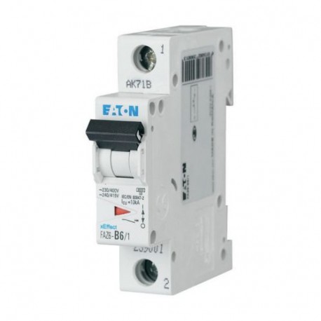 FAZ6-C0,75/1 177383 EATON ELECTRIC Interruttore automatico (MCB), 0,75 A, 1p, caratteristiche: C, 6 kA