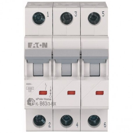 HN-B63/3 194887 EATON ELECTRIC Interruttore automatico (MCB), 63 A, 3p, caratteristica: B