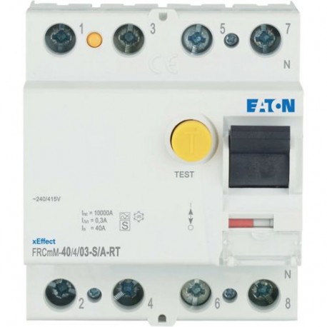 FRCMM-40/4/03-S/A-RT 305110 EATON ELECTRIC Différentiel int. FRCMM, 40A, 4p, 300mA, classe S/A cosse à anneau