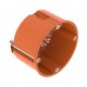 2003802 OBO BETTERMANN HG 47, HW Panel Wall Socket Box, Ø68mm, H47mm, PP, Orange