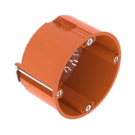 2003802 OBO BETTERMANN HG 47, HW Panel Wall Socket Box, Ø68mm, H47mm, PP, Orange