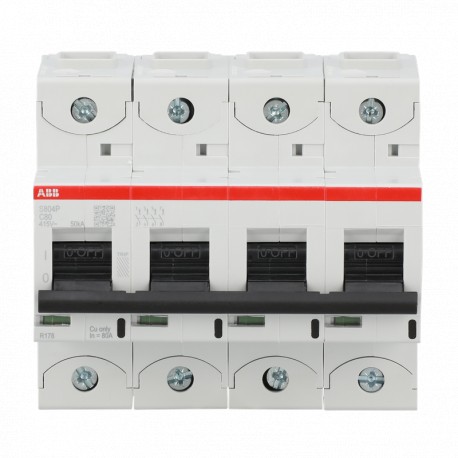 2CCG001235R0001 ABB Int. S804P-C80 4p 80A C 50kA