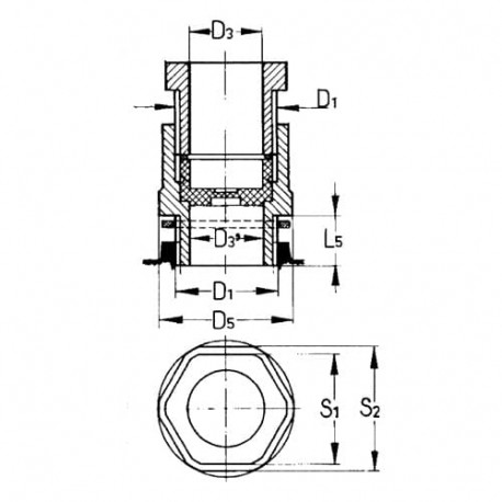 4TBO851046C0100 ABB PG16 cable seal for JB6