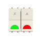 2CLA224440N1201 N2244.4 BB NIESSEN Selettore di stanza. DND/MUR ilu. 2M BB