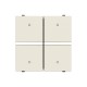 2CLA220520N1101 N2205.2 BL NIESSEN Micropushbutton 2/4 canais BL