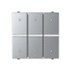 2CLA220530N1301 N2205.3 PL NIESSEN Micropulsador 3/6 canales PL