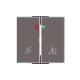 2CLA854440A6301 8544.4 TP NIESSEN Tapa interrup. Pase-Espere con visor TP