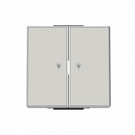 2CLA859621A6201 8596.21 DN NIESSEN Tecla com símbolo de luz 2 canais DN