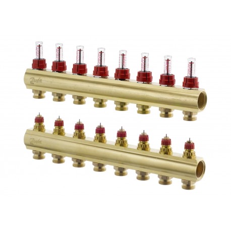 088U0528 DANFOSS HEATING Medidor de vazão BIV do coletor Danfoss 8+8