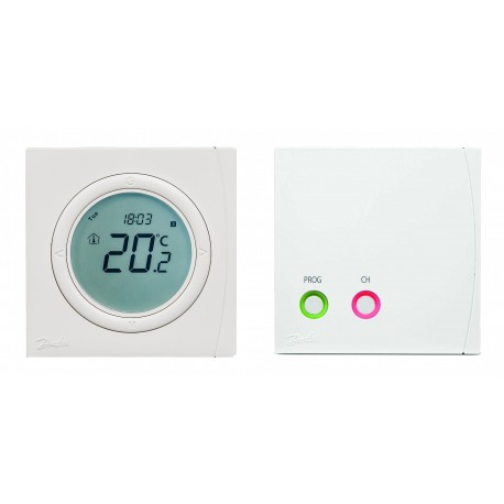 087N7934 DANFOSS HEATING TP5001RF + RX1-S Estat Prog RF + Rcv