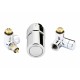 013G4004 DANFOSS HEATING Left-set chrome (RA-URX, RLV-X and RAX)