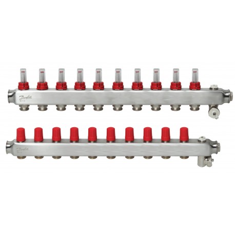 088U0760 DANFOSS HEATING SSM-10F manifold set with flowmeters
