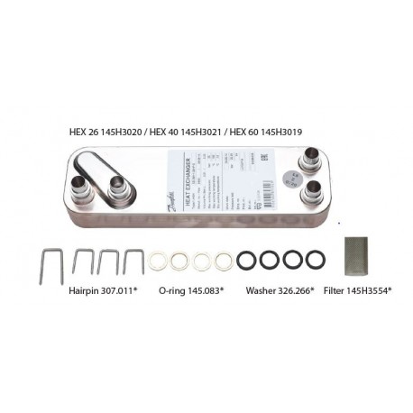 145H3671 DANFOSS HEATING Kit de service HEX 26 pour Complete/Smart
