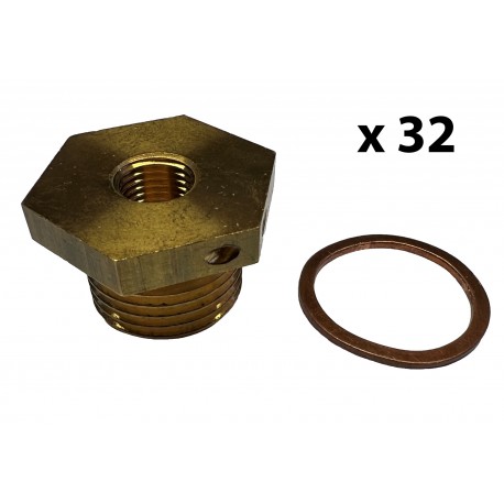 087G6076 DANFOSS HEATING Адаптер для крепления. датчик R1/2 M10x1,32шт