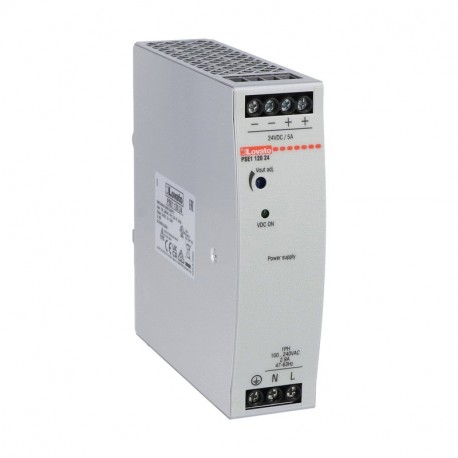 PSE112024 LOVATO Einphasiges Netzteil Kompaktausführung zur Befestigung in GUIDE DIN 5A 24VDC