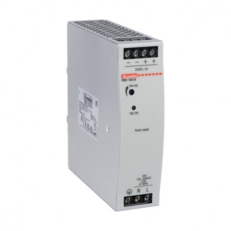 PSE112024 LOVATO Однофазный блок питания компактного исполнения для фиксации в GUIDE DIN 5A 24VDC