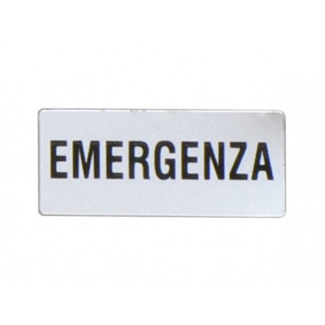 LPXAI223 LOVATO Engraved generic labels... EMERGENCE