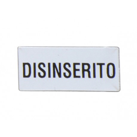LPXAI235 LOVATO Etiqueta "DISINSERITO"