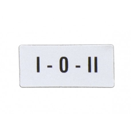 LPXAGB205 LOVATO International labels for recorded pushbuttons and selectors ... I-0-II