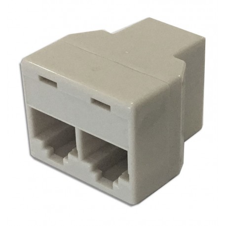 RJ45COUPLER ADELSYSTEM RJ45 "Daisy Chain" de tres vías Conecte DC-UPS Size3 (Aux2) a RS485