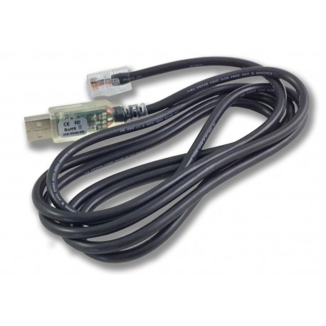RJUSB280 ADELSYSTEM Cavo RJ45/USB (Aux2, Aux3) Lunghezza 1m. DC-UPS Taglia 4