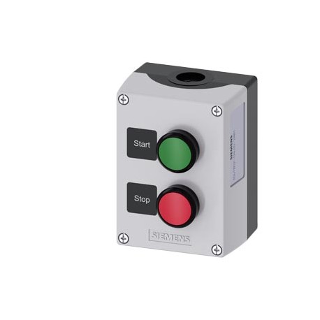 3SU1802-0AL00-2AB1 SIEMENS carcaça da unidade de controle, 22 mm, circular, carcaça de plástico, parte super..