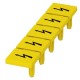 8WH9065-5CA06 SIEMENS Label, with warning arrow, vertical, terminal width: 10.2 mm, yellow