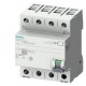 5SV3347-4KK60 SIEMENS interruptor diferencial, 4 polos, tipo B, In: 80 A, 30 mA, 6 mA DC, Un AC: 400 V, inst..