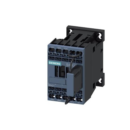 3RH2122-2KF40-0LA0 SIEMENS Contactor auxiliar para ferrocarril, 2 NA + 1 NC, DC 110 V, 0,7 ... 1,25* US, con..