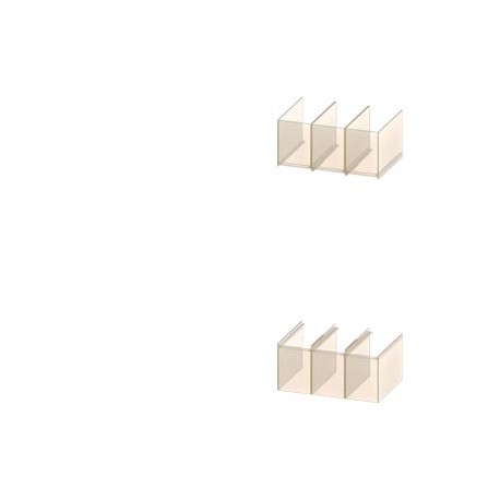3VA9771-0WP30 SIEMENS cache borne long 3 pôles, 2 pièces accessoires pour : 3VA57/58 3VA67/68