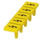 8WH9064-5CA06 SIEMENS Label, with warning arrow, vertical, terminal width: 8.2 mm, yellow