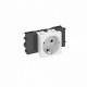 STD-D0C RW1 6120340 OBO BETTERMANN ELECTRICAL SOCKET 0°, SIMPLE. CONNECTION TO THE EARTH, CONNECT 45. 250V, ..