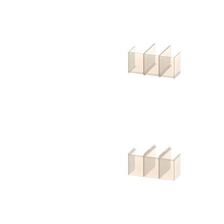 3VA9871-0WP30 SIEMENS cache borne long 3 pôles, 2 pièces accessoires pour : 3VA57/58 3VA67/68
