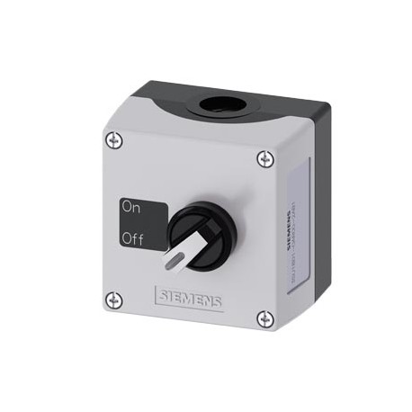 3SU1801-0AR00-2AB1 SIEMENS Carcaça do dispositivo de controle de 22 mm, circular, carcaça de plástico, parte..