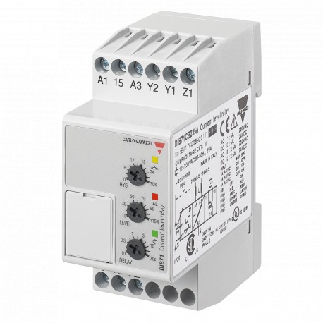 DIB71CB23500MA CARLO GAVAZZI 115/230 VAC MONITORING FUNCTION Over or under current MOUTING DIN-rail INPUT RA..