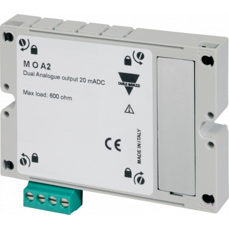 MOA2 CARLO GAVAZZI Módulo de duas saídas analógicas (+20mACC) SLOTB para WM30 e SLOTA e/ou SLOTB para WM40