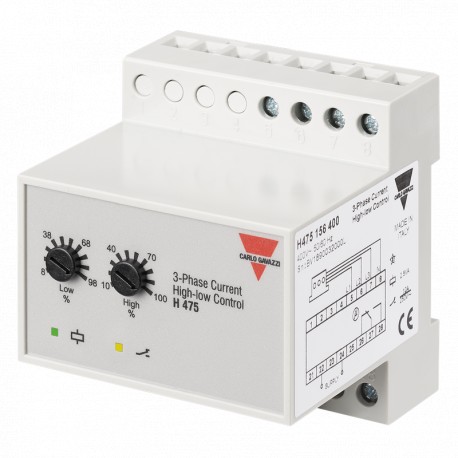 H475156400 CARLO GAVAZZI Output signal: 1 relay, Setpoints: 2, adjustable , Monitored variable: 1-phase AC/D..