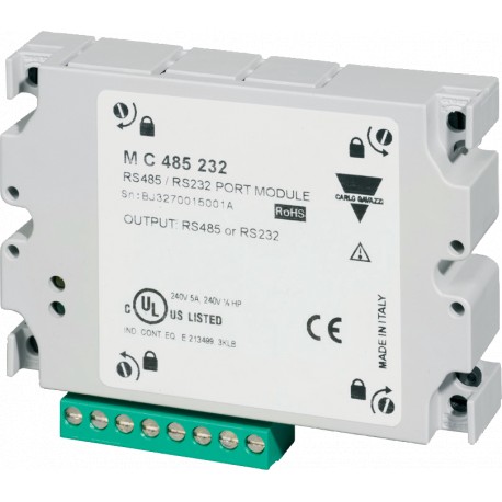 MC485232 CARLO GAVAZZI Communication module, RS485 port / RS232, WM20, WM30 and WM40