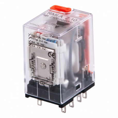 RMIA21024VAC CARLO GAVAZZI Relais industrial steckbare miniatur 2 schließer, spulenspannung 24 v dc, strom 1..